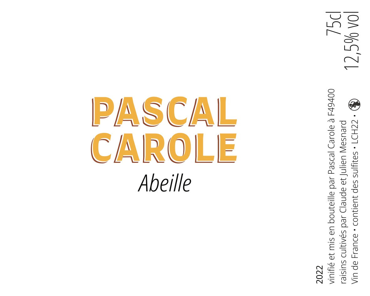 Label for Abeille wine