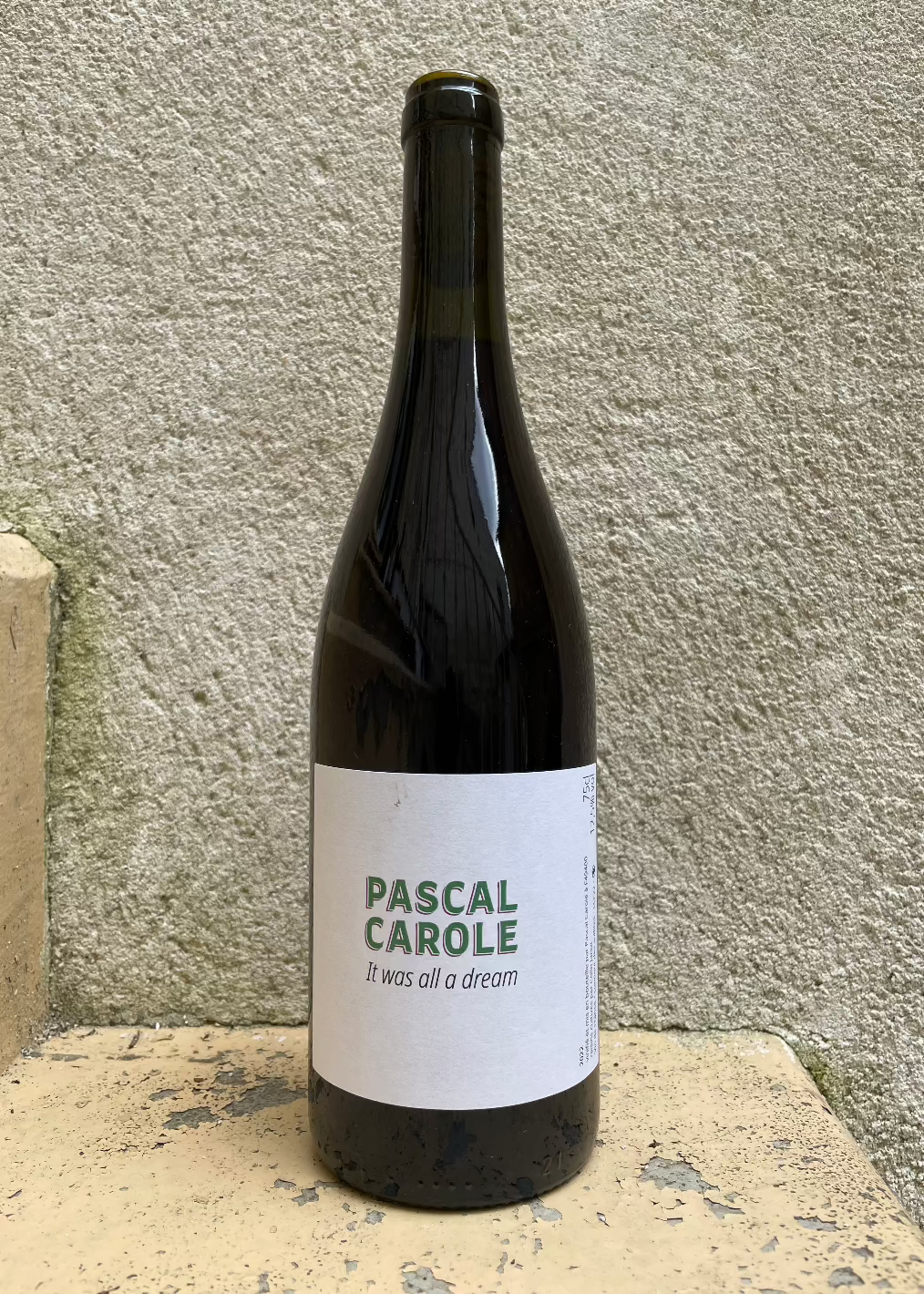 Bottle of It was all a dream wine