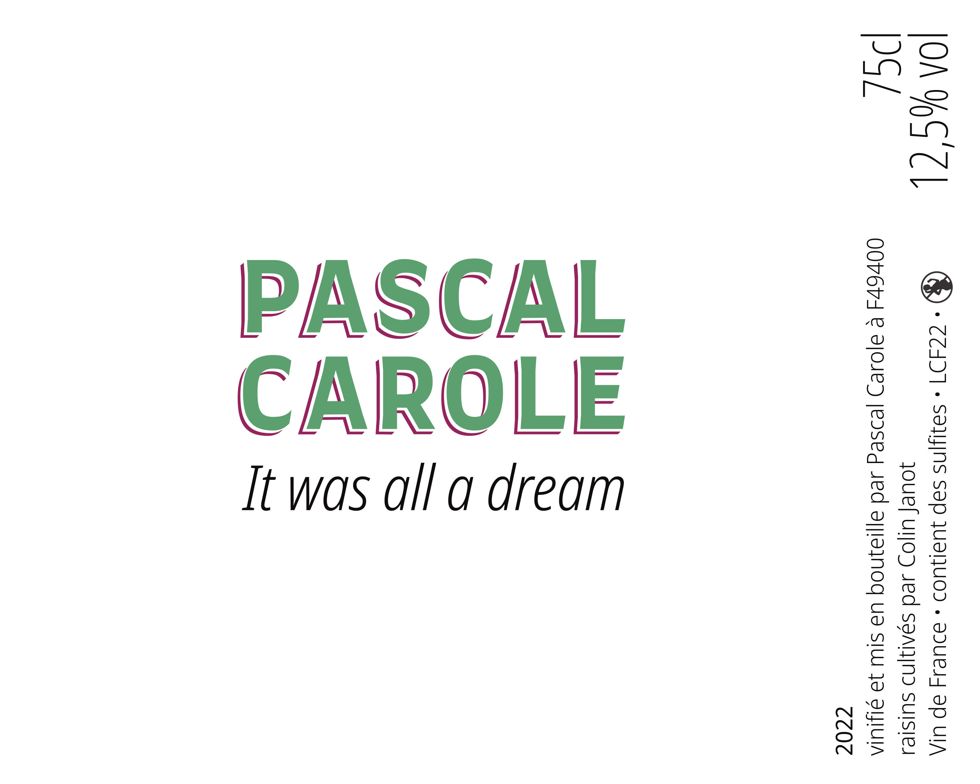 It Was All a Dream label